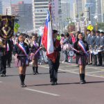 Establecimientos educacionales de Iquique desfilaron en conmemoración del 21 de mayo