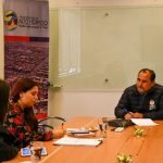 Alcalde Patricio Ferreira junto a la core Camila Navarro abordan avances del proyecto de instalación de 220 cámaras de televigilancia