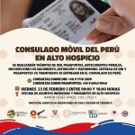 Consulado móvil del Perú atenderá en Alto Hospicio