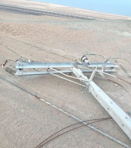Robos de cables dejan sin luz caleta Los Verdes, Aeropuerto de Iquique y sector El Boro